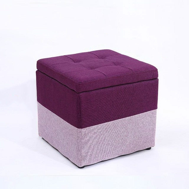 Creative Retro Storage Stool Home Fabric Stool Storage Stool