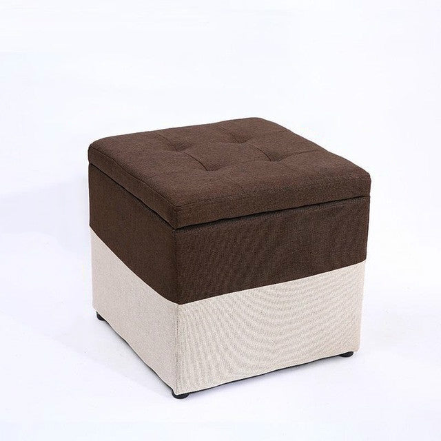 Creative Retro Storage Stool Home Fabric Stool Storage Stool