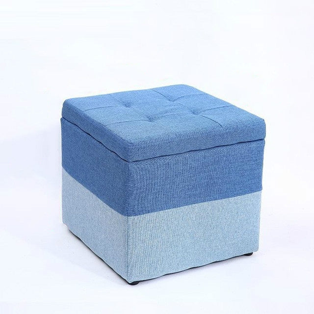 Creative Retro Storage Stool Home Fabric Stool Storage Stool