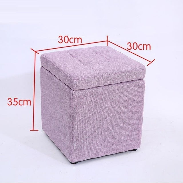 Creative Retro Storage Stool Home Fabric Stool Storage Stool