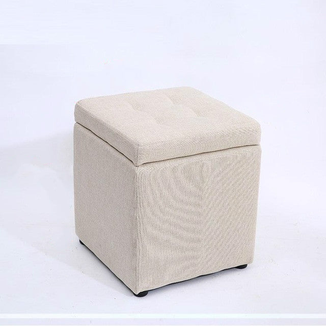 Creative Retro Storage Stool Home Fabric Stool Storage Stool