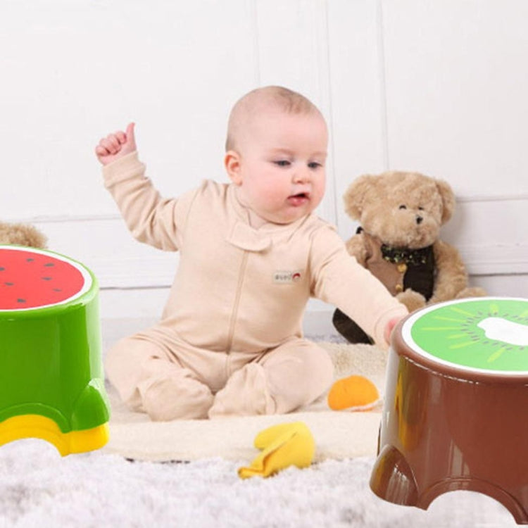 Lovely Stools Fruit Pattern Living Room Non-slip Bath Bench Child Shoes Stool, Size:31.7x24x21cm
