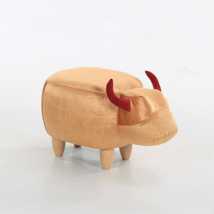 Creative Simple Calf Shape Living Room Sofa Foot Chair Cloth Package Wooden Stools Storage Chairs