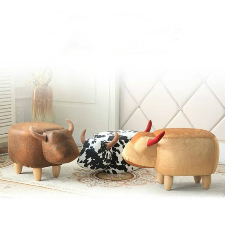 Creative Simple Calf Shape Living Room Sofa Foot Chair Cloth Package Wooden Stools Storage Chairs
