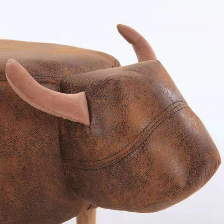 Creative Simple Calf Shape Living Room Sofa Foot Chair Cloth Package Wooden Stools Storage Chairs