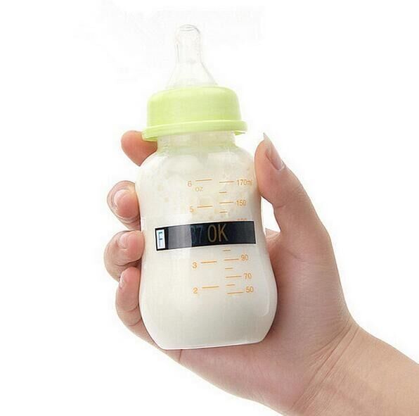 2 PCS Baby Milk Bottle Temperature Test Paper Strip Thermometer Sticker Safely Thermometers Temperature Measuring Card