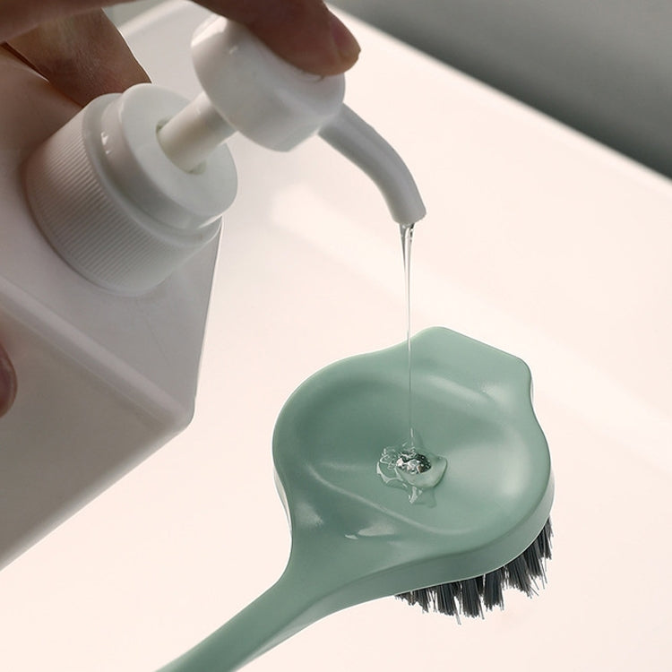 Kitchen Cleaning Non-stick Oil Small Waist Wash Pot Brush with Long Handle Brush