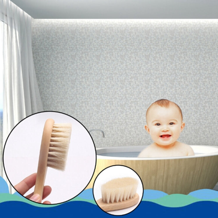 3 PCS Pure Natural Wool Brush Baby Care Comb Massager