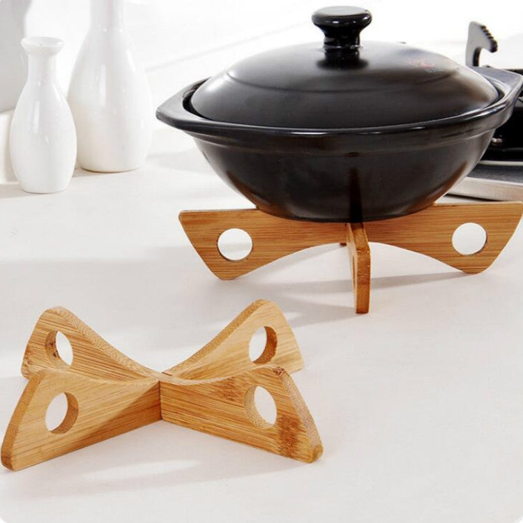 Tray Rack Detachable Wood Table Mat Kitchen Pot Heat Insulated Cooling Dish Potholders Gadget Holder