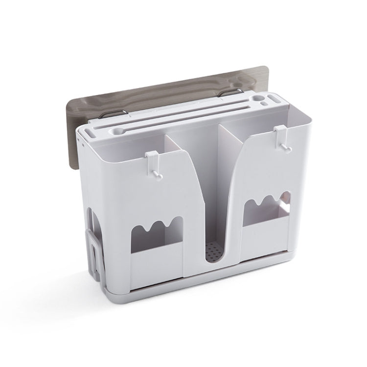 Wall-mounted Seamless Multi-function Chopstick Cage Drain-free Dust-proof Tableware Storage Rack