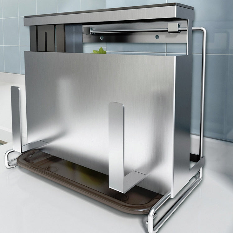 Kitchen Rack Chopping Board Pot Lid Tableware Storage Multifunctional Knife Holder, Size: 33.2x11.4x25cm