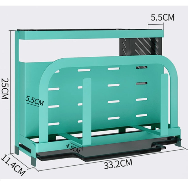 Kitchen Rack Chopping Board Pot Lid Tableware Storage Multifunctional Knife Holder, Size: 33.2x11.4x25cm