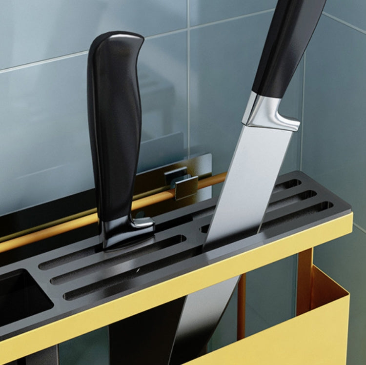 Kitchen Rack Chopping Board Pot Lid Tableware Storage Multifunctional Knife Holder, Size: 33.2x11.4x25cm