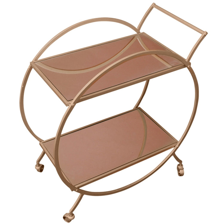 Nordic Family Mobile Dining Car Multi Function Snack Car Gourmet Iron Art Four Wheel Cart