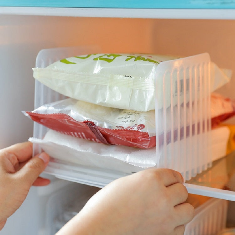 4 PCS Transparent Plastic Refrigerator Retractable Storage Partition Kitchen Food Storage Box Fruit Food Preservation Box