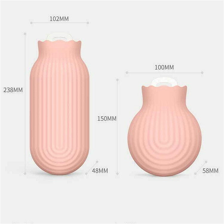 Silicone Water Filling Hot Water Bottle Bag Mini Portable Hand Warmer, Specification:Small 240ml