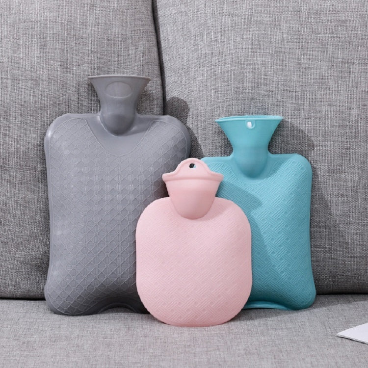 Medium 1000ml Irrigation Hand Warmer Thick PVC Silicone Hot Water Bottle(Pink)