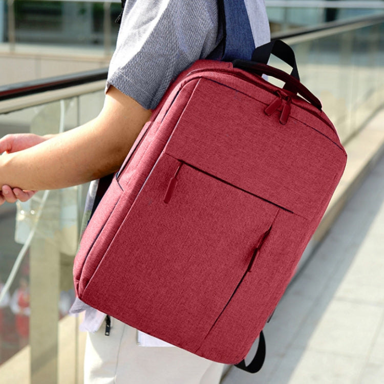 Men Travel Portable Backpacks + Shoulder Bags Set Student School Bag Waterproof Computer Bag