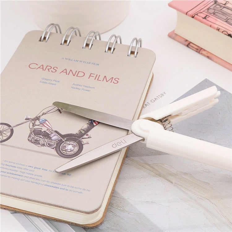 Portable Stationery Scissors Office Student Colour Folding Paper Cutting Tools, Random Color Delivery