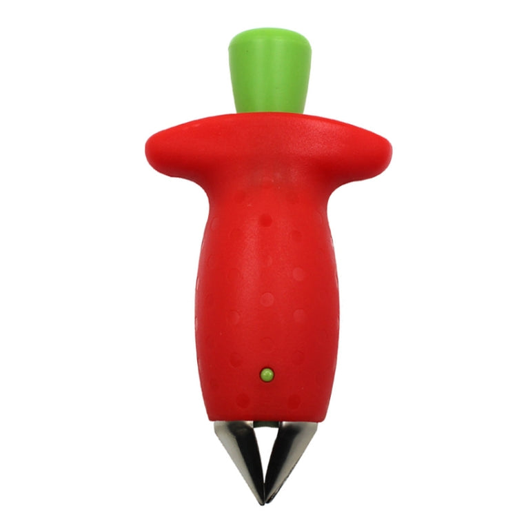 2 PCS Strawberry Huller Metal Tomato Stalks Plastic Fruit Leaf Knife Stem Remover Kitchen Tool