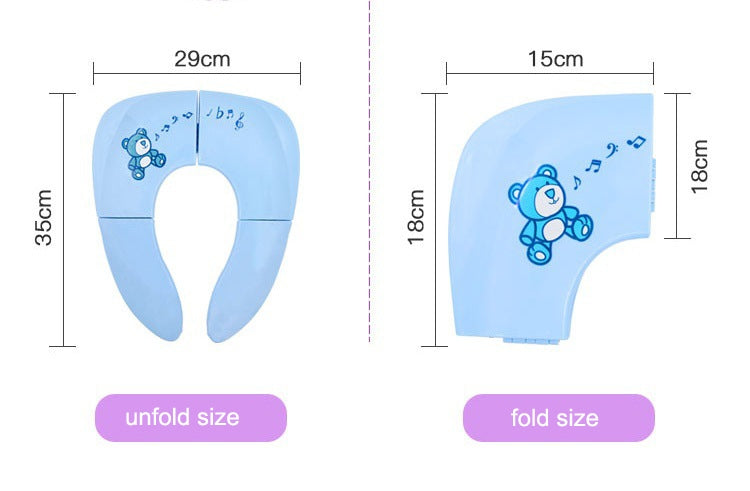 3 PCS Baby Travel Folding Potty Seat Portable Toilet Training Seat Children Urinalpot Chair Pad