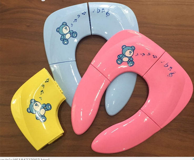 3 PCS Baby Travel Folding Potty Seat Portable Toilet Training Seat Children Urinalpot Chair Pad