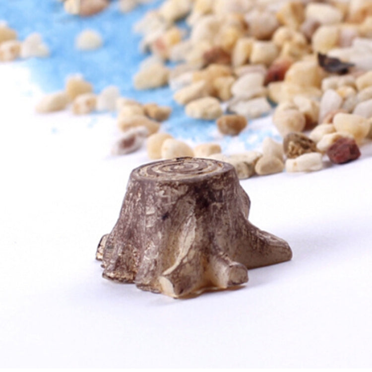 2 PCS Resin Small Stump Creative Tree Pier Micro Landscape Accessories, Random Color Delivery