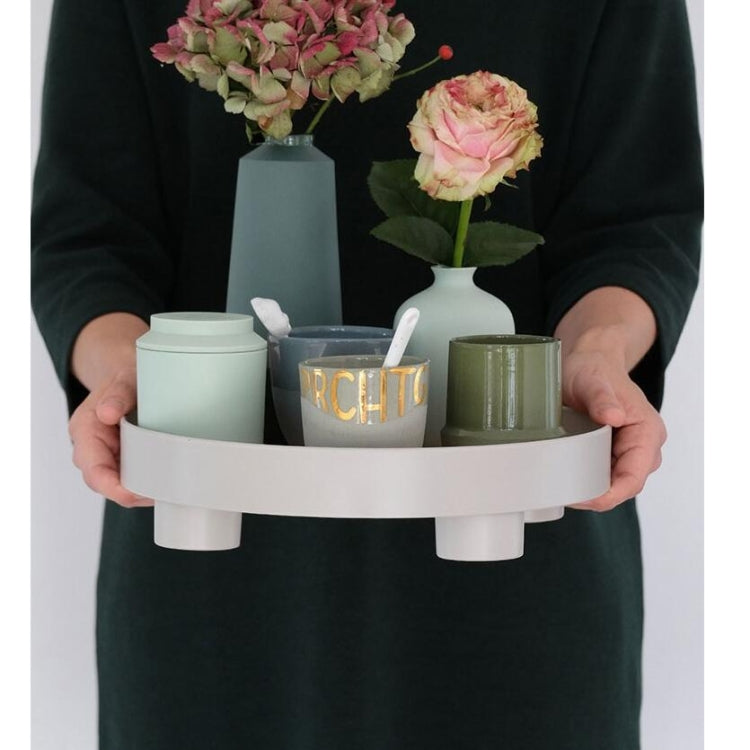 Multifunctional Storage Fruit Tray Cup Perfume Debris Desktop Decoration Plate Tray