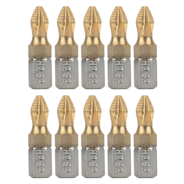 3 Sets 10 In 1 PH2 Anti-slip Titanium Screwdriver Bit Set