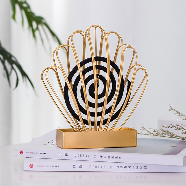 Creative Shell Wrought Iron Bedroom Mosquito Coil Tray Can Be Attached to Gray Mosquito Coil Box