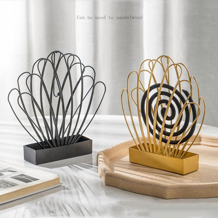 Creative Shell Wrought Iron Bedroom Mosquito Coil Tray Can Be Attached to Gray Mosquito Coil Box