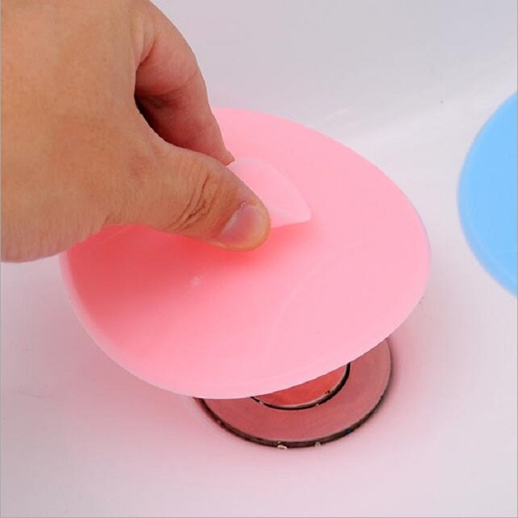 Wash Basin Silicone Floor Drain Cover Kitchen Pool Water Plug Bathroom Tray Sink Leak-proof Cover(White)