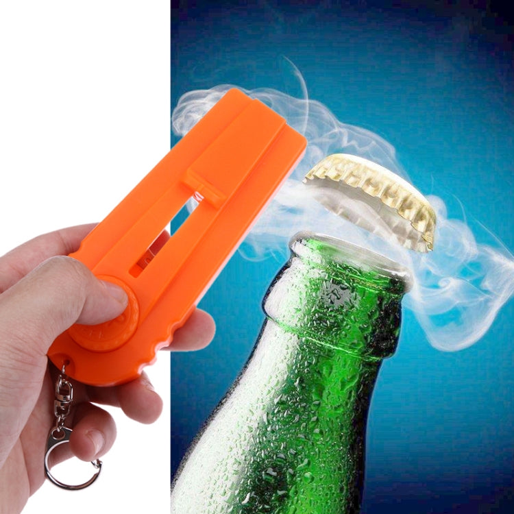 Launcher Beer Bottle Opener Shooting Flying keychain Ring