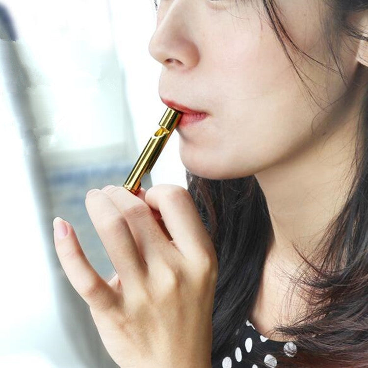 2 PCS Metal Whistle Bottle Opener Keychain Creative Multifunctional Key Ring Pendant, Color:Gold