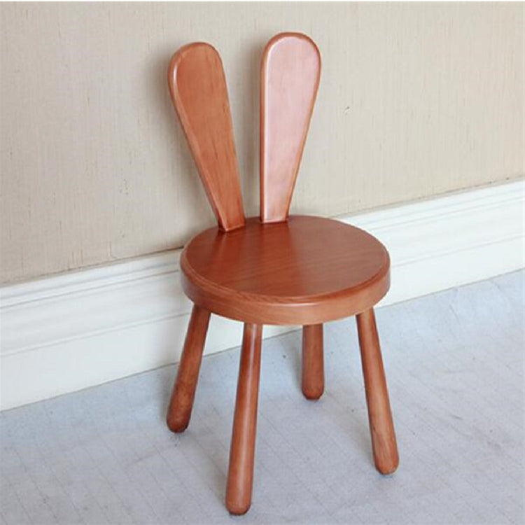 Creative Kindergarten Children Solid Wood Small Bench Backrest Cute Stool