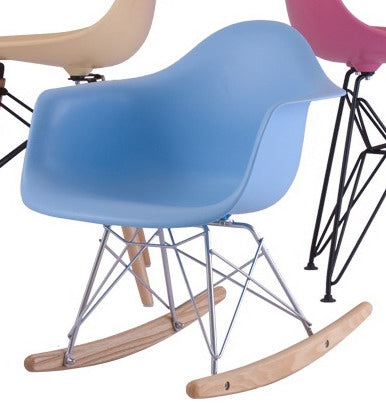 Modern Design Kids Rocking Chair Baby Rocker Leisure Living Room Furniture Plastic Fashion Chair