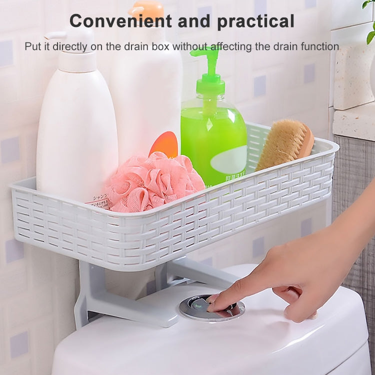 Shelf Bathroom Storage Toilet Multi-purpose Bathroom Basket Nail-free Paste Strong Kitchen Plastic Storage Box