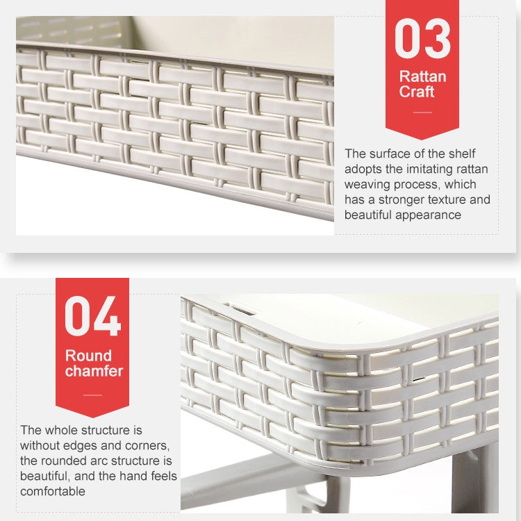 Shelf Bathroom Storage Toilet Multi-purpose Bathroom Basket Nail-free Paste Strong Kitchen Plastic Storage Box