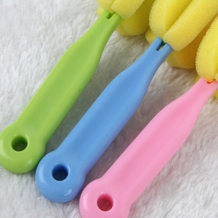 10 PCS Sponge Nipple Brush Bottle Brush Cleaning Brush Cup Brush Household Cleaning Equipment(Green)