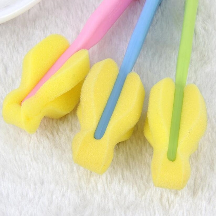 10 PCS Sponge Nipple Brush Bottle Brush Cleaning Brush Cup Brush Household Cleaning Equipment(Green)