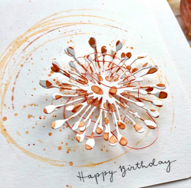 DIY Decorative Greeting Card Flower Knife Mold Children's Puzzle Paper Art Agency Embossing Mold