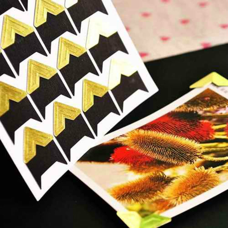 2 PCS Retro Corner Stickers For Creative Manual Paste DIY Albums