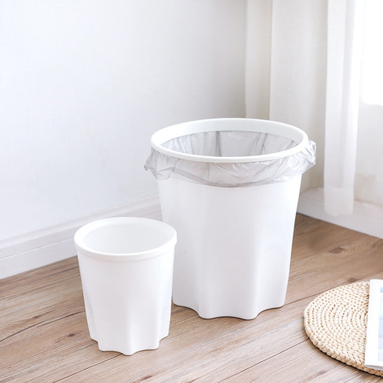 10 PCS Multi-purpose Uncover Plastic Trash Can for Kitchen in Home Living Room with Press-Ring, Size:L 19x24.5x27.5cm