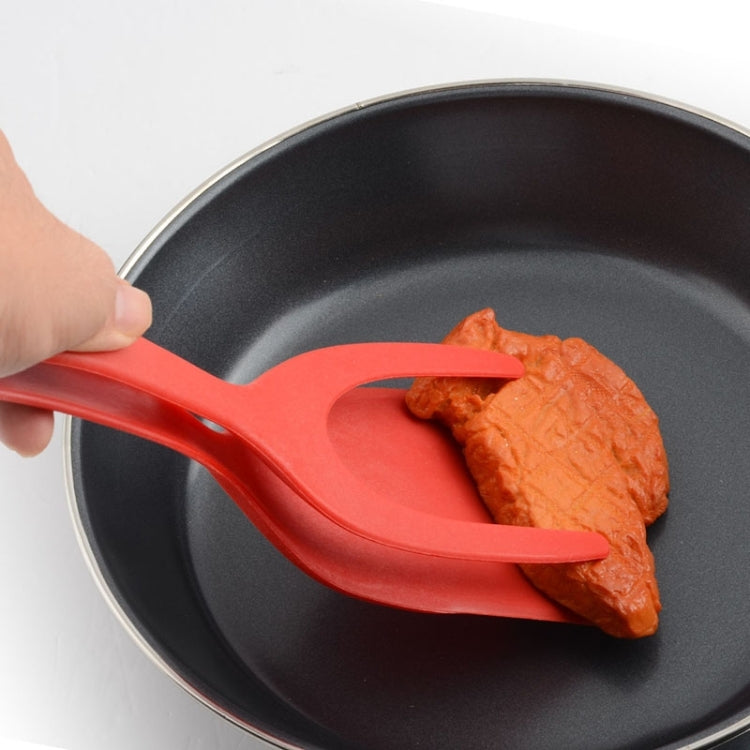 2 PCS 2 in 1 Silicone Omelette Toast Spatula Spoon