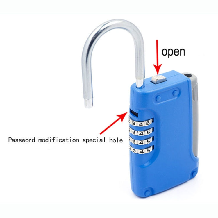 3 PCS Key Safe Box Password Lock Keys Box Metal Lock Body Padlock Type Storage Mini Safes