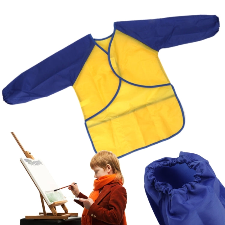 Kid Waterproof Long Sleeve Drawing Apron Painting Overall