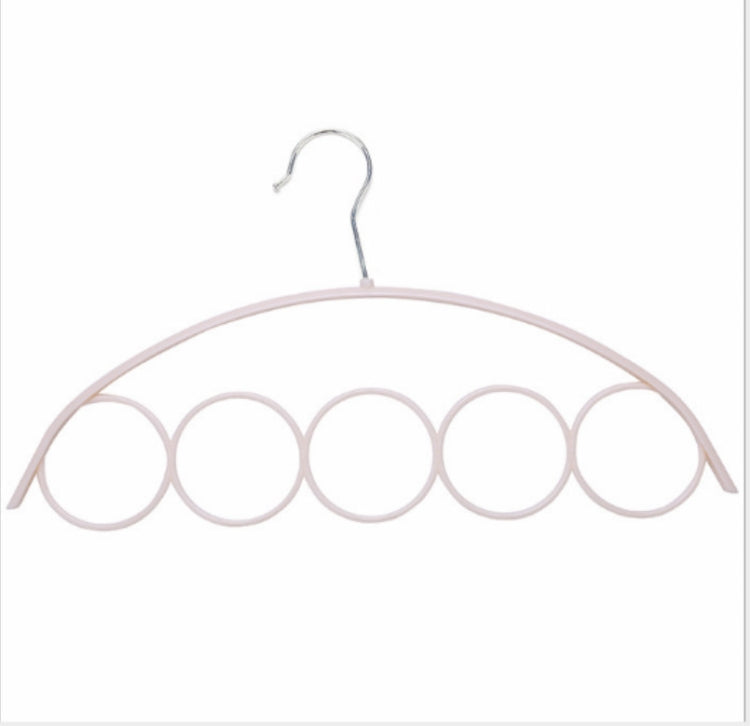 Five-Ring Rope Holder Ties Hanger Belt Rack Scarves Hanger Organizer