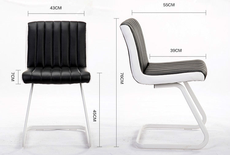 Leisure Chair Conference Office Chair Dinning Chair(White)