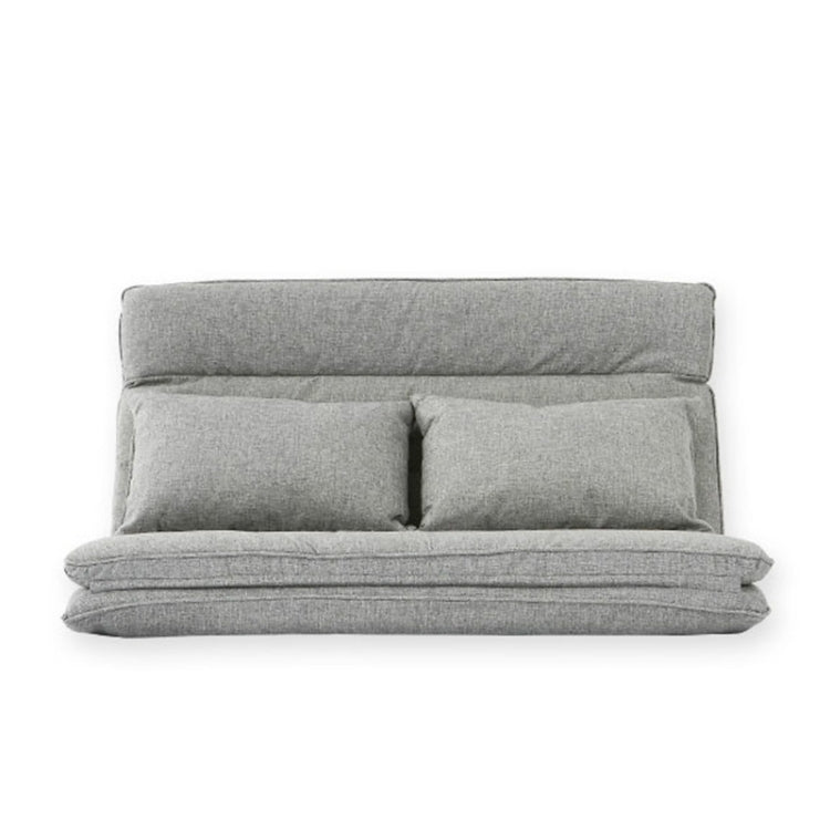Multi-function Double Leisure Foldable Adjustable Lazy Sofa Bed(Gray)