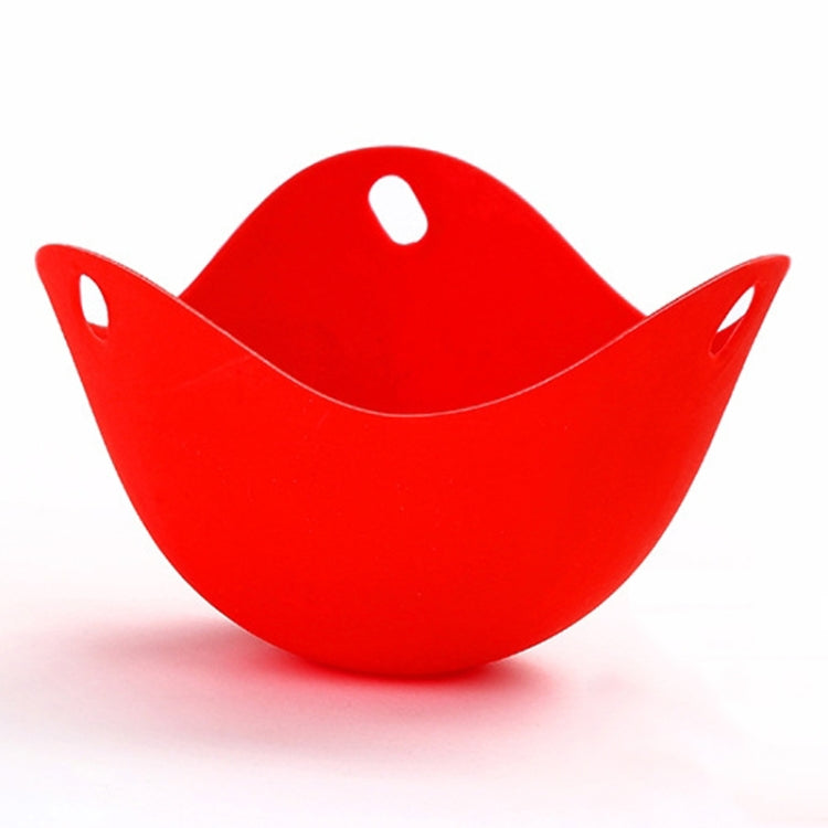 Silicone Egg Cooker Egg Bracket Kitchen Tools Pancake Cookware Bakeware Steam Eggs Plate Tray Red